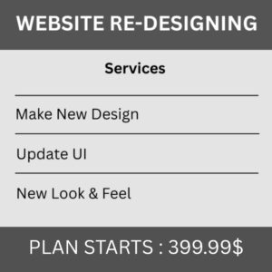 Website Re Designing